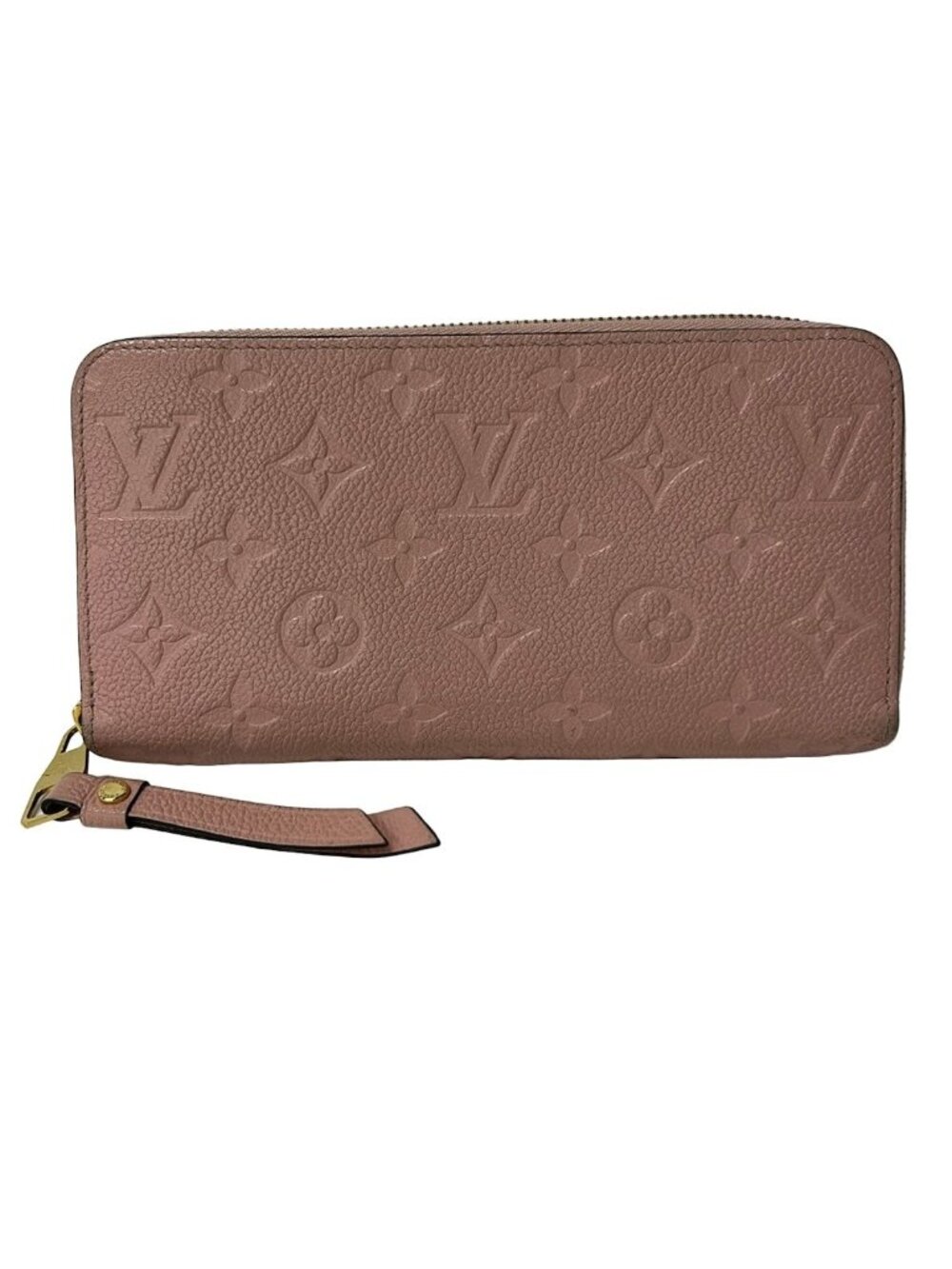 Louis Vuitton Wallet Monogram Empreinte Zippy Rose Poudre Leather